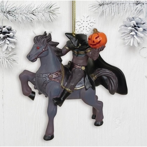 Vintage Style Halloween Headless Horseman Ornament Spooky NEW - Picture 2 of 4
